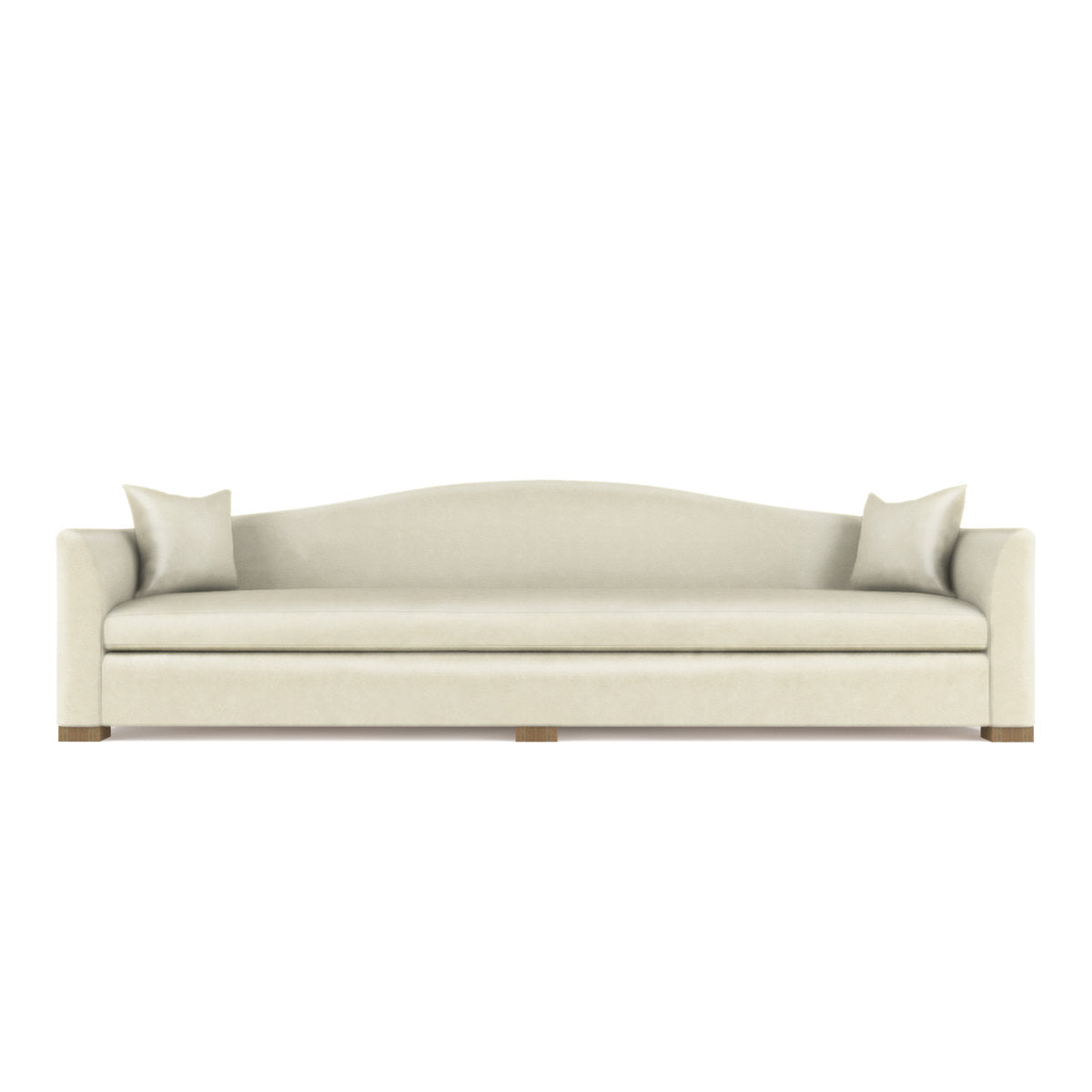 Horatio Camelback Taper Curved-Arm Extra Long Sofa
