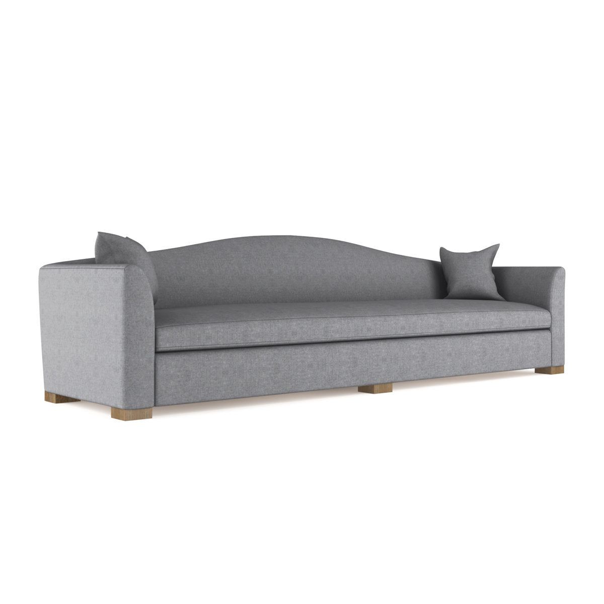 Horatio Camelback Taper Curved-Arm Extra Long Sofa