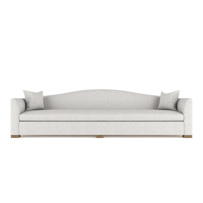 Horatio Camelback Taper Curved-Arm Extra Long Sofa