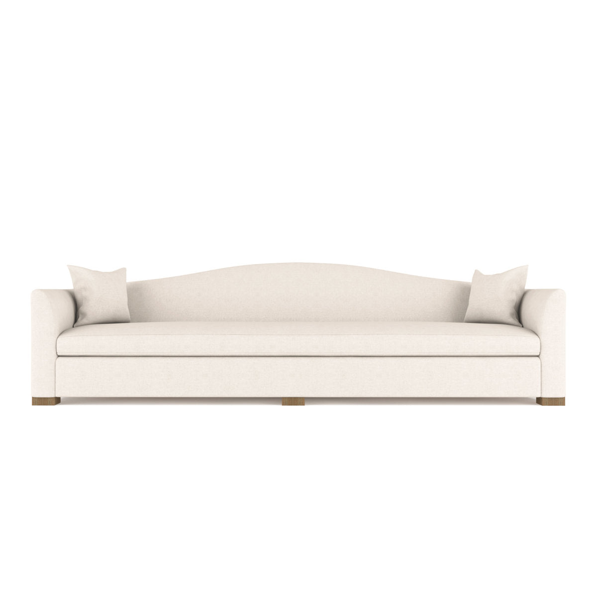 Horatio Camelback Taper Curved-Arm Extra Long Sofa