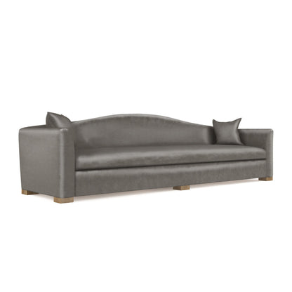 Horatio Camelback Taper Curved-Arm Loveseat