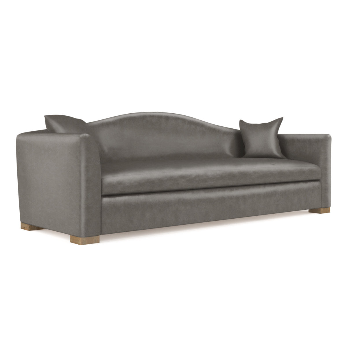 Horatio Camelback Taper Curved-Arm Sofa
