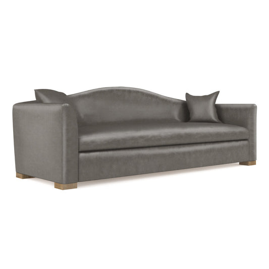 Horatio Camelback Taper Curved-Arm Sofa