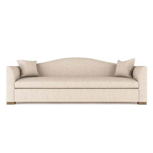 Horatio Camelback Taper Curved-Arm Sofa