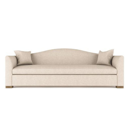 Horatio Camelback Taper Curved-Arm Sofa