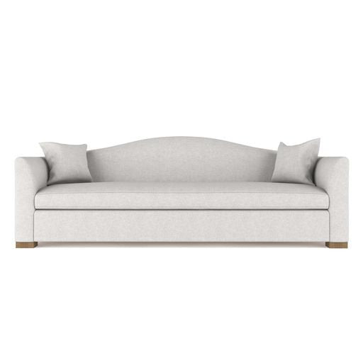 Horatio Camelback Taper Curved-Arm Sofa