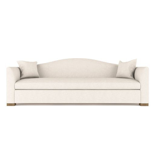 Horatio Camelback Taper Curved-Arm Sofa