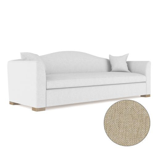 Horatio Camelback Taper Curved-Arm Sofa