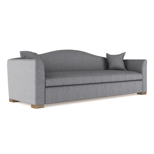 Horatio Camelback Taper Curved-Arm Sofa
