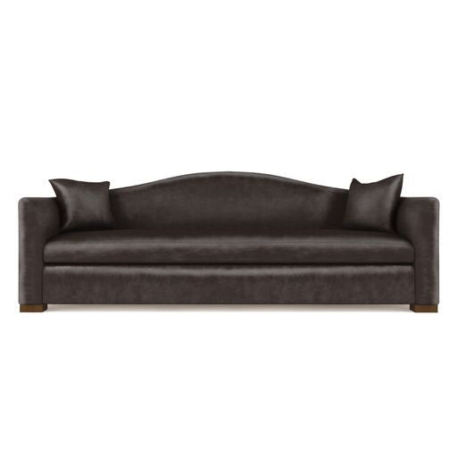 Horatio Camelback Taper Curved-Arm Sofa
