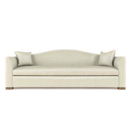 Horatio Camelback Taper Curved-Arm Sofa