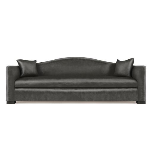 Horatio Camelback Taper Curved-Arm Sofa