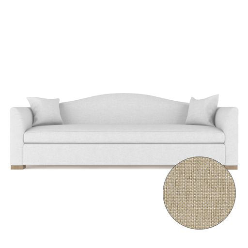 Horatio Camelback Taper Curved-Arm Sofa