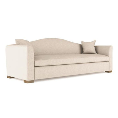 Horatio Camelback Taper Curved-Arm Sofa