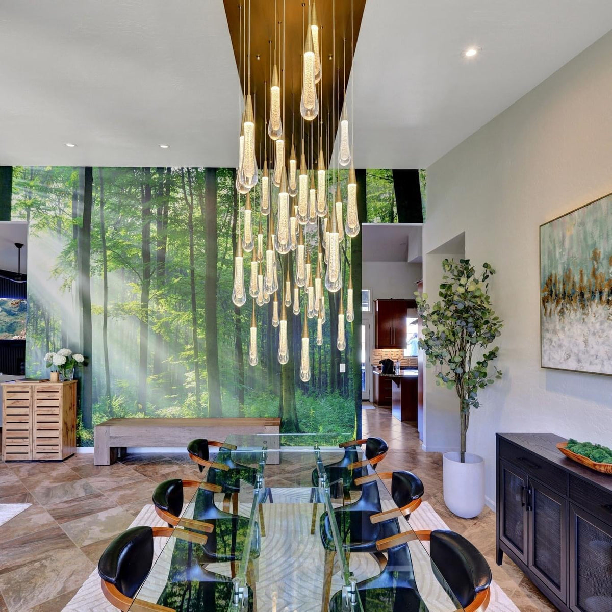 Solitaire Linear Chandelier
