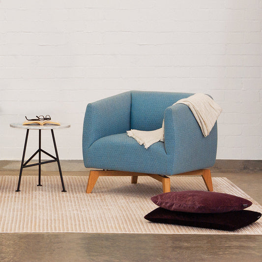 Indie Armchair Chair with Ottoman