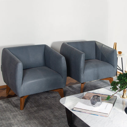 Indie Armchair Chair with Ottoman
