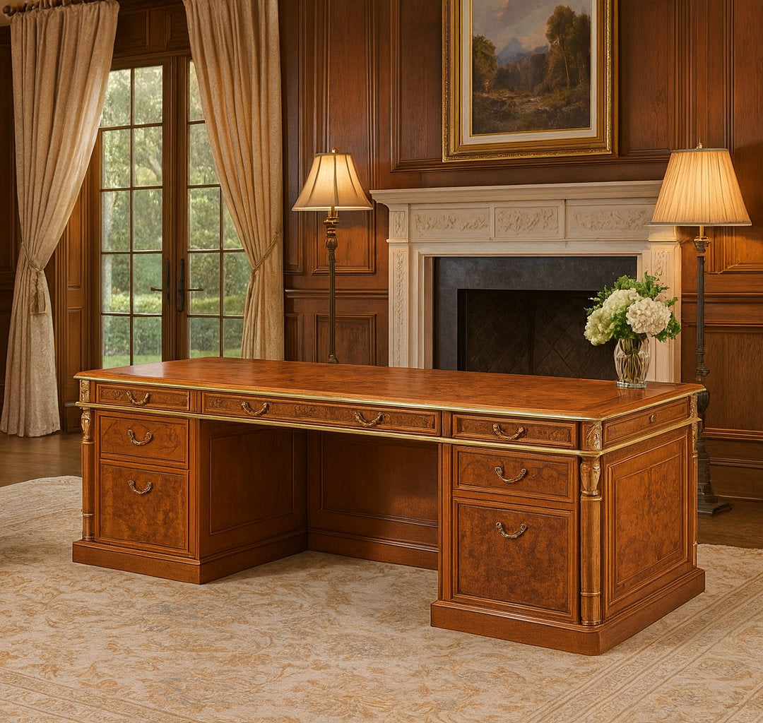 Infinity Solid Wood Executive Desk