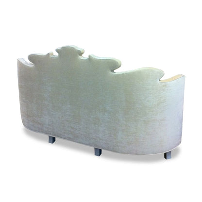 Haute House Home Alexander 84 Velvet Curved Armless Sofa