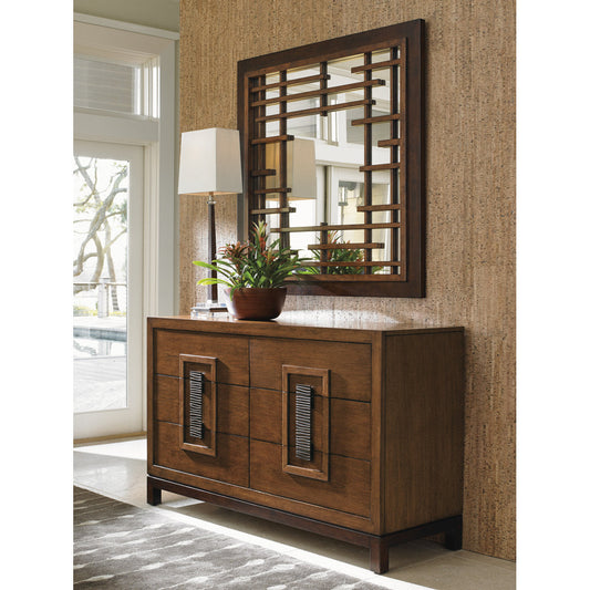 Island Fusion 6 - Drawer Double Dresser with Mirror