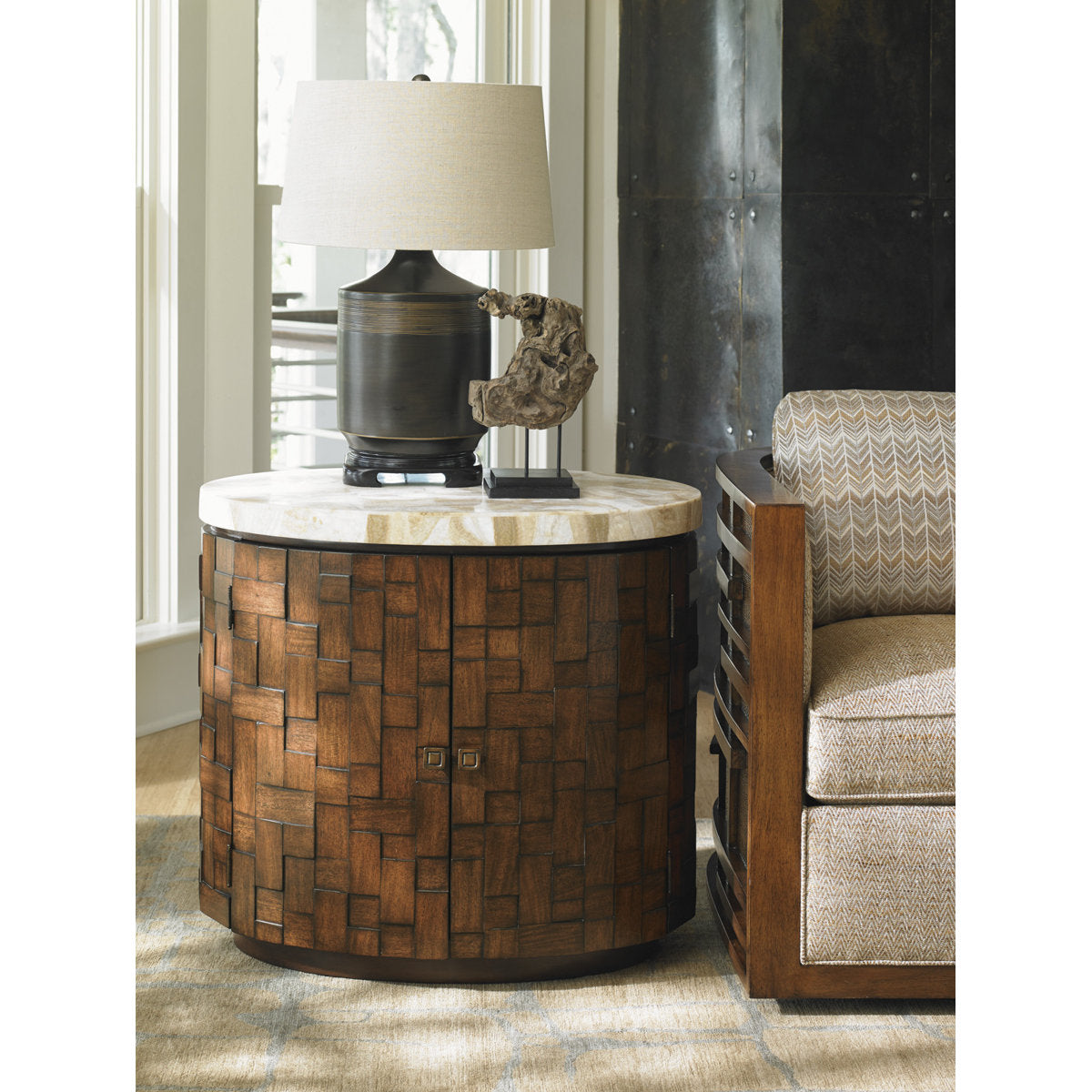 Island Fusion Banyan Oval Accent Table