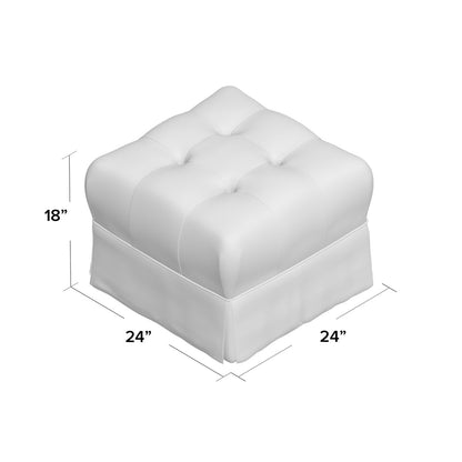 Duralee Jansen 24 Tufted Square Cocktail Ottoman