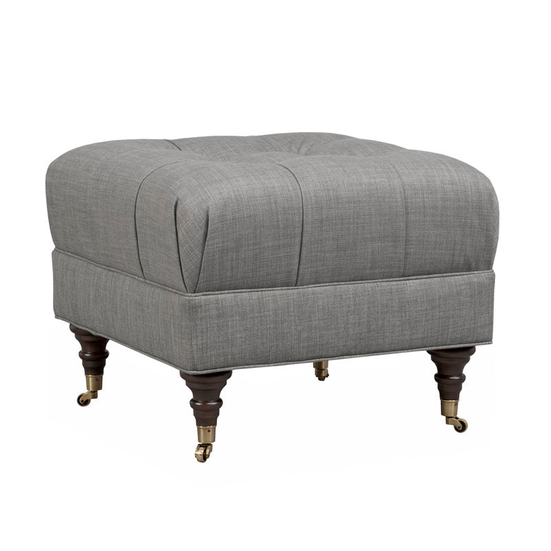 Duralee Jansen 24 Tufted Square Cocktail Ottoman