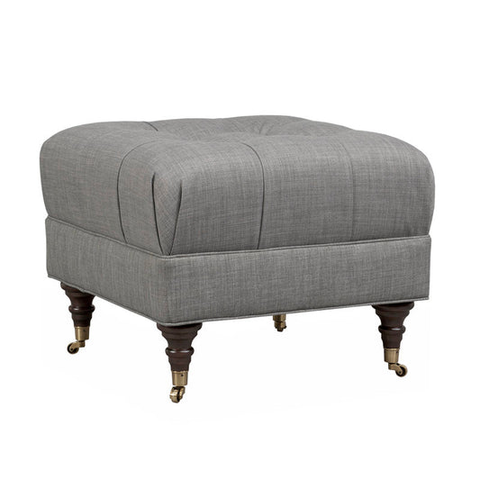 Duralee Jansen 24 Tufted Square Cocktail Ottoman