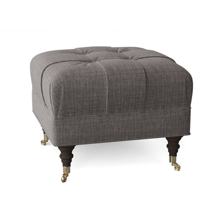 Duralee Jansen 24 Tufted Square Cocktail Ottoman