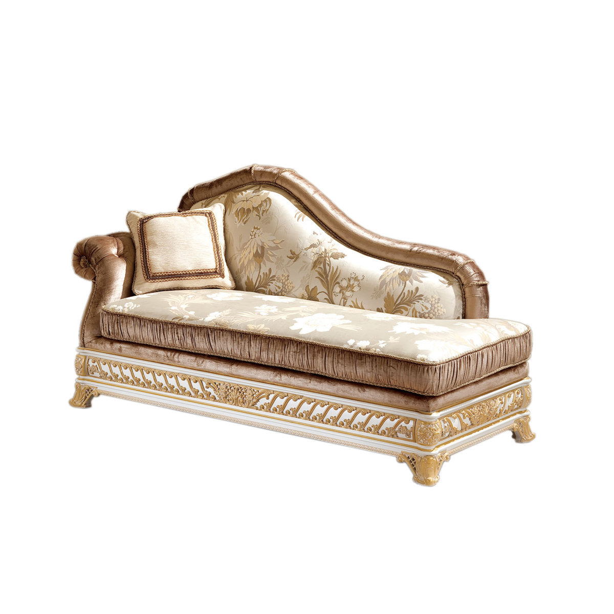 Joleah Velvet Chaise Lounge