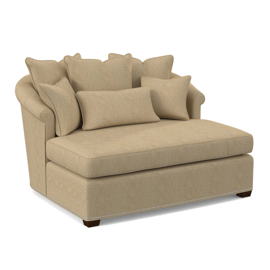 Ambella Josephine Rolled Arms Chaise Lounge