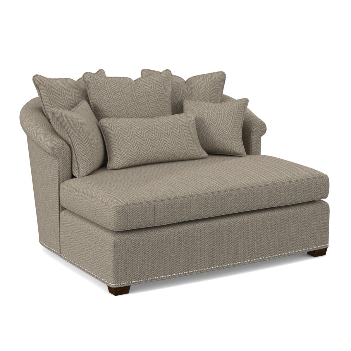 Ambella Josephine Rolled Arms Chaise Lounge