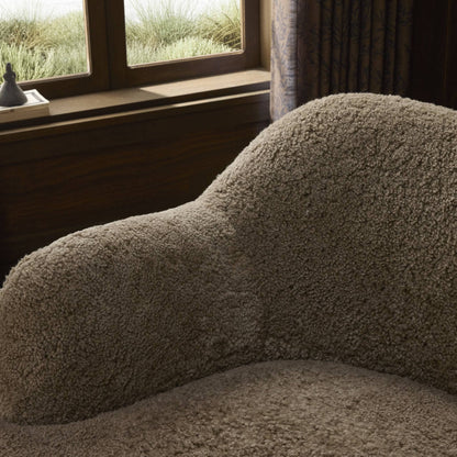 Four Hands Julius Chaise Taupe Shearling