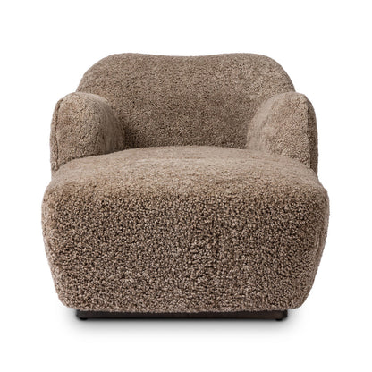 Four Hands Julius Chaise Taupe Shearling