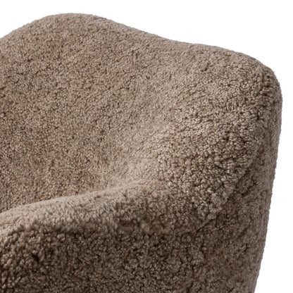 Four Hands Julius Chaise Taupe Shearling