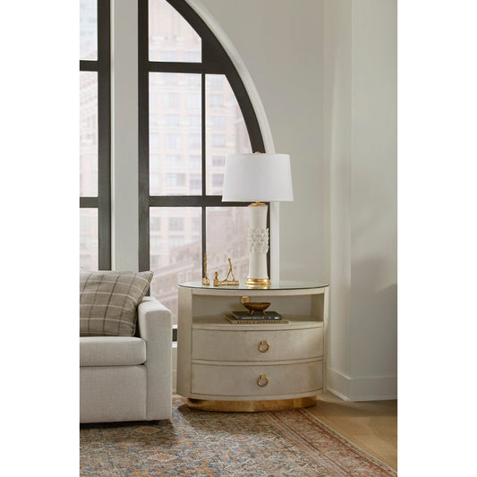 Julius Drum 2 Drawer End Table