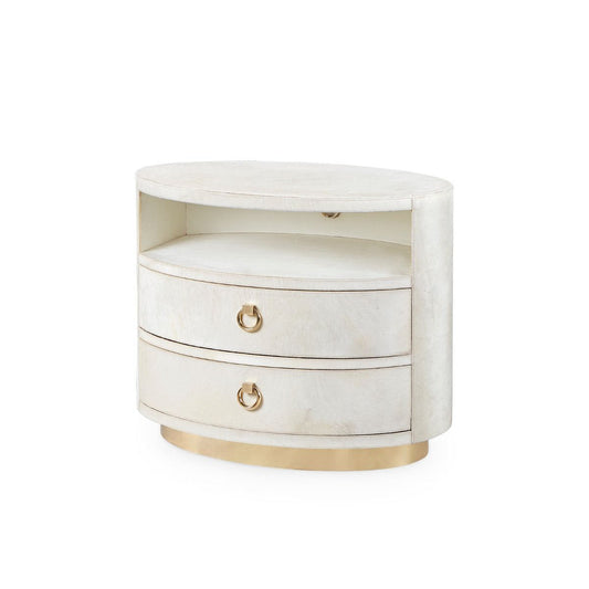 Julius Drum 2 Drawer End Table