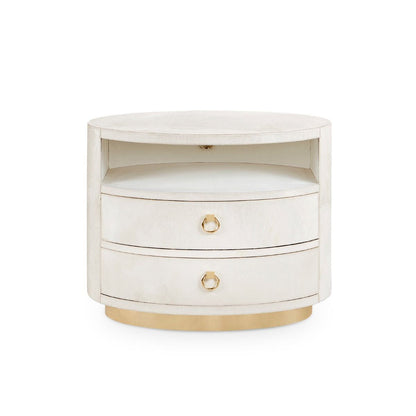 Julius Drum 2 Drawer End Table