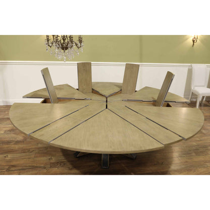 Jupe Mink Extendable Solid Wood Dining Table