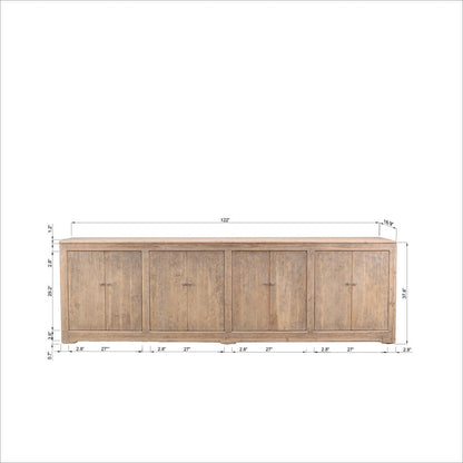 Kareli Solid Wood Sideboard