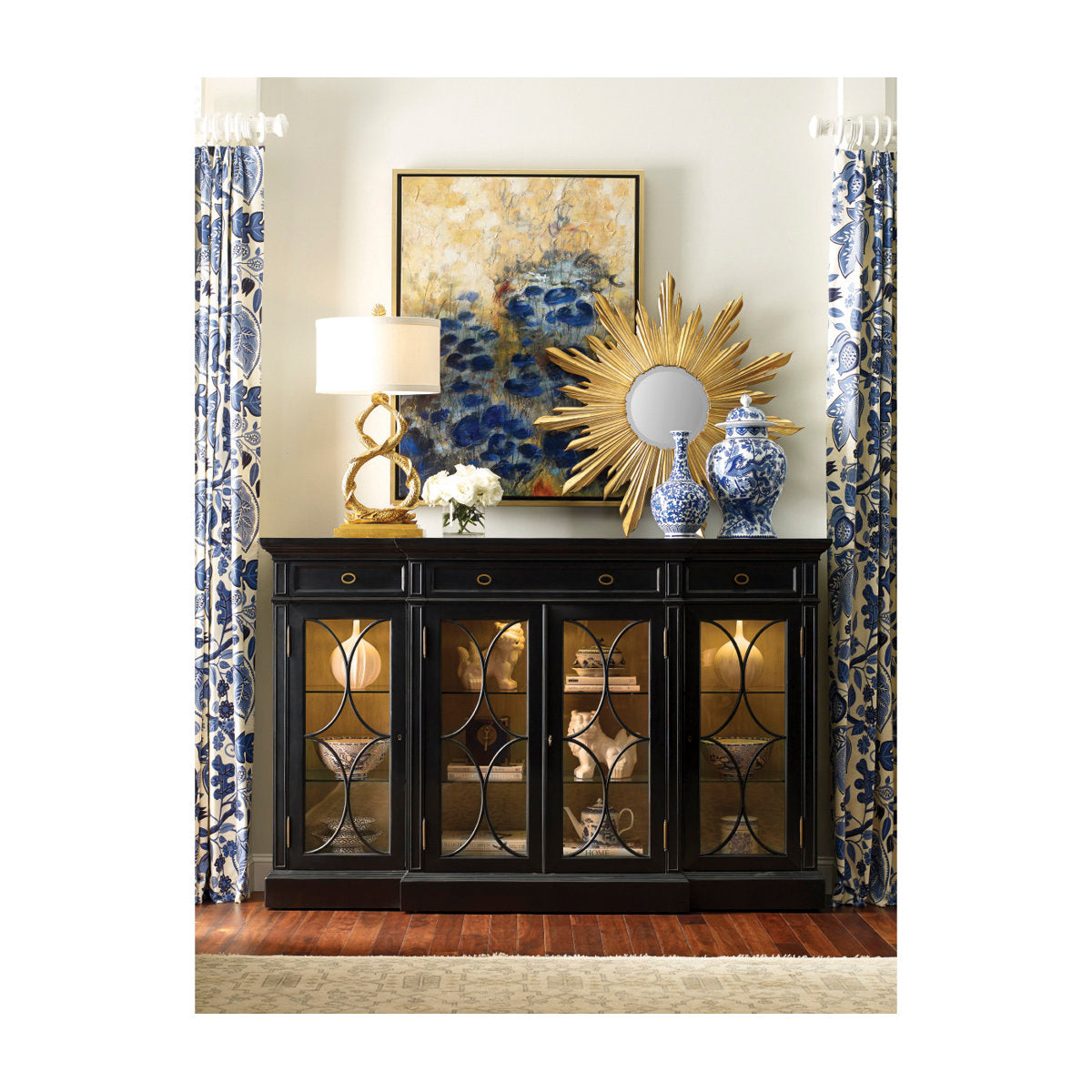 Kensington 77'' W Solid Wood Sideboard