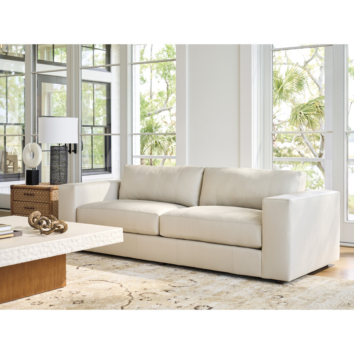 Key Biscayne Leather Sofa