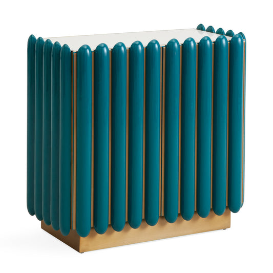 Jonathan Adler Kiki Brass 2 Door Accent Cabinet