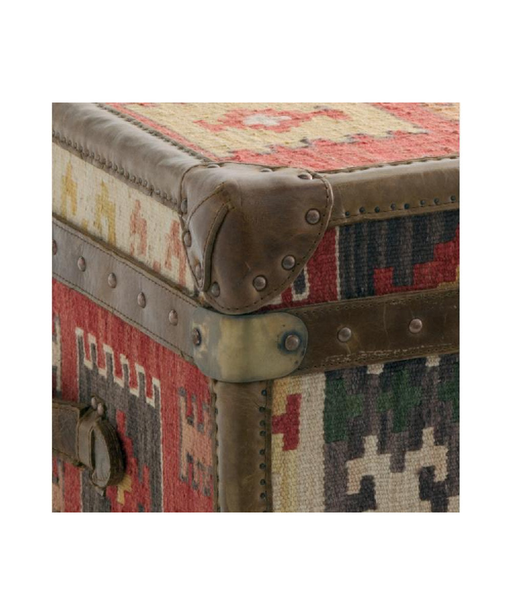 Andrew Martin Kilim Block Coffee Table With Storage