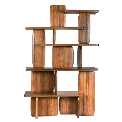 Kilimanjaro Solid Wood Geometric Bookcase