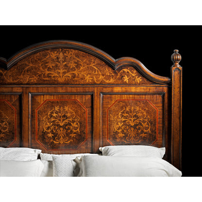 King Solid Wood and Upholstered Standard Bed