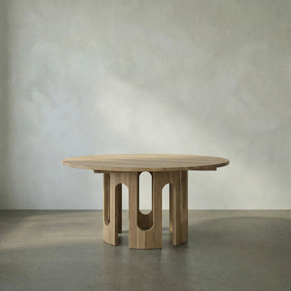 Kirill Round Solid Oak Dining Table
