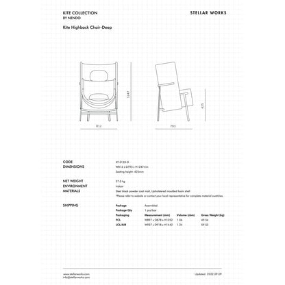 Kite Balloon Chair Chair with Ottoman