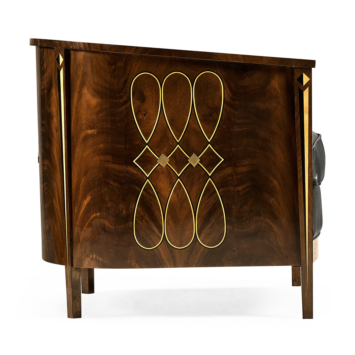 Knightsbridge Leather Barrel Chair