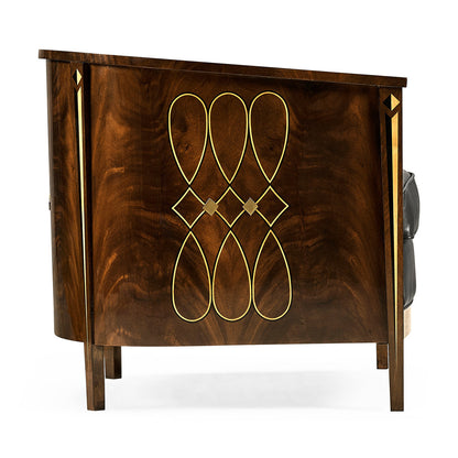 Knightsbridge Leather Barrel Chair